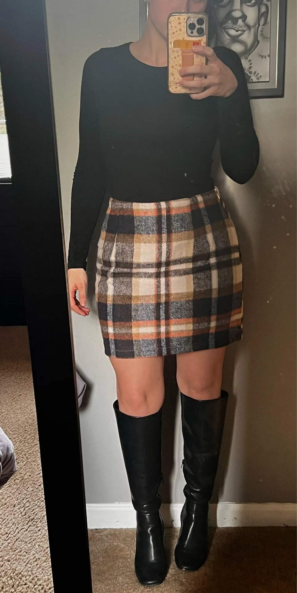 Plaid Mini Skirt Multiple - Image 4