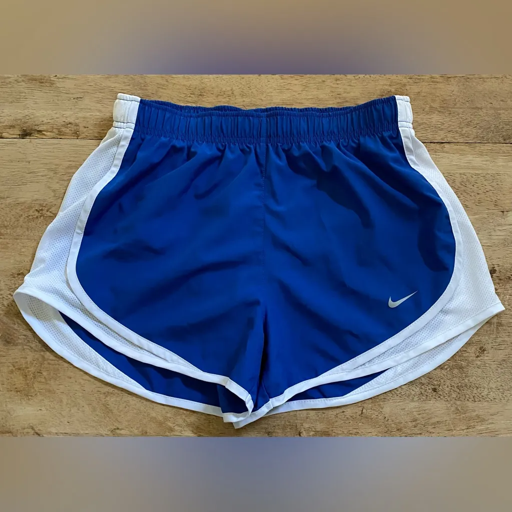 Nike Dri‎ Fit Tempo Women’s Sz S Royal Blue/White Athletic Shorts - Image 3