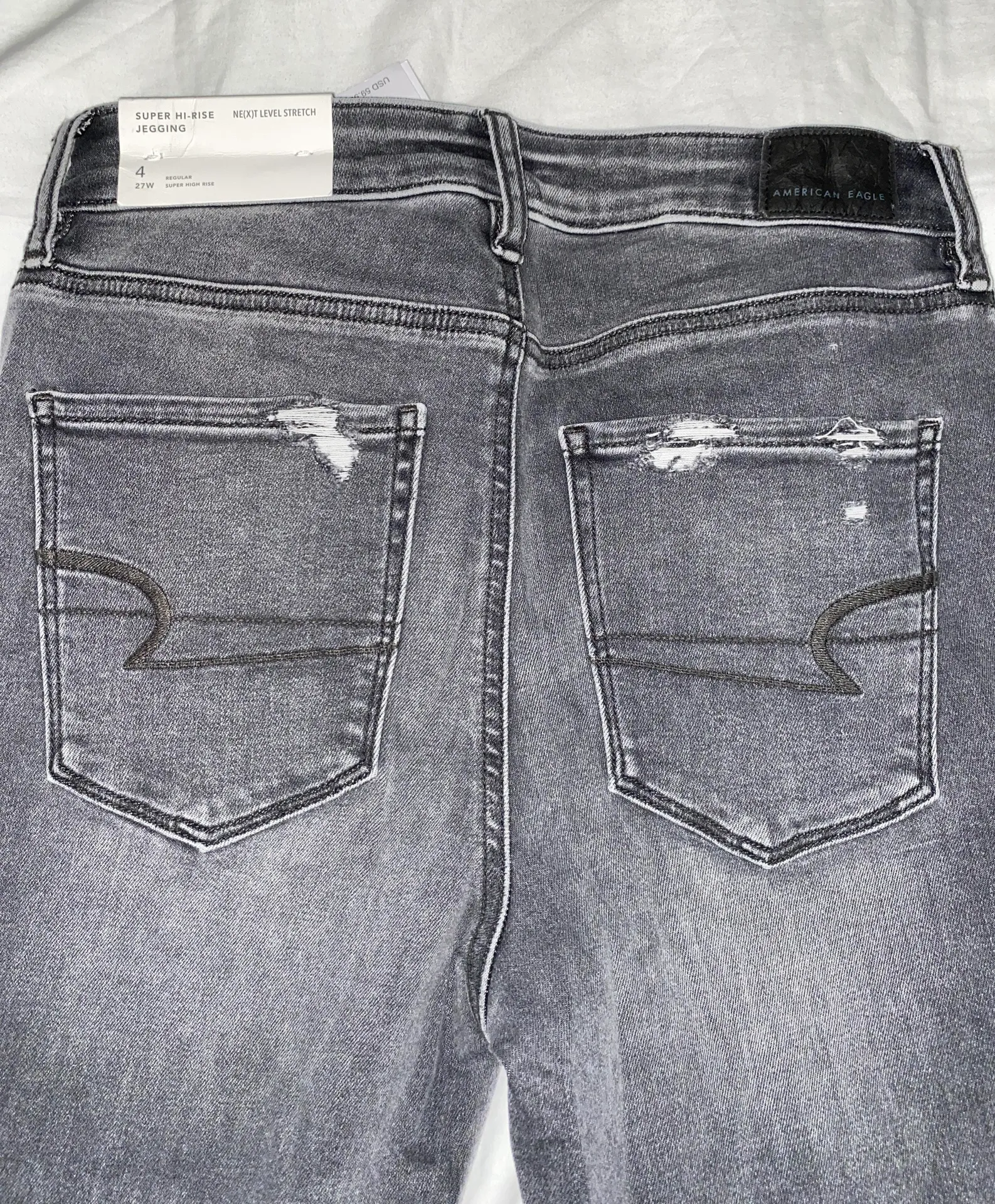 American Eagle Outfitters Grey Jeans - Image 4