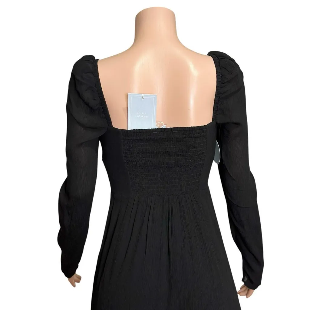 HILL HOUSE Felicity Mini Dress, Black, Medium - Image 9