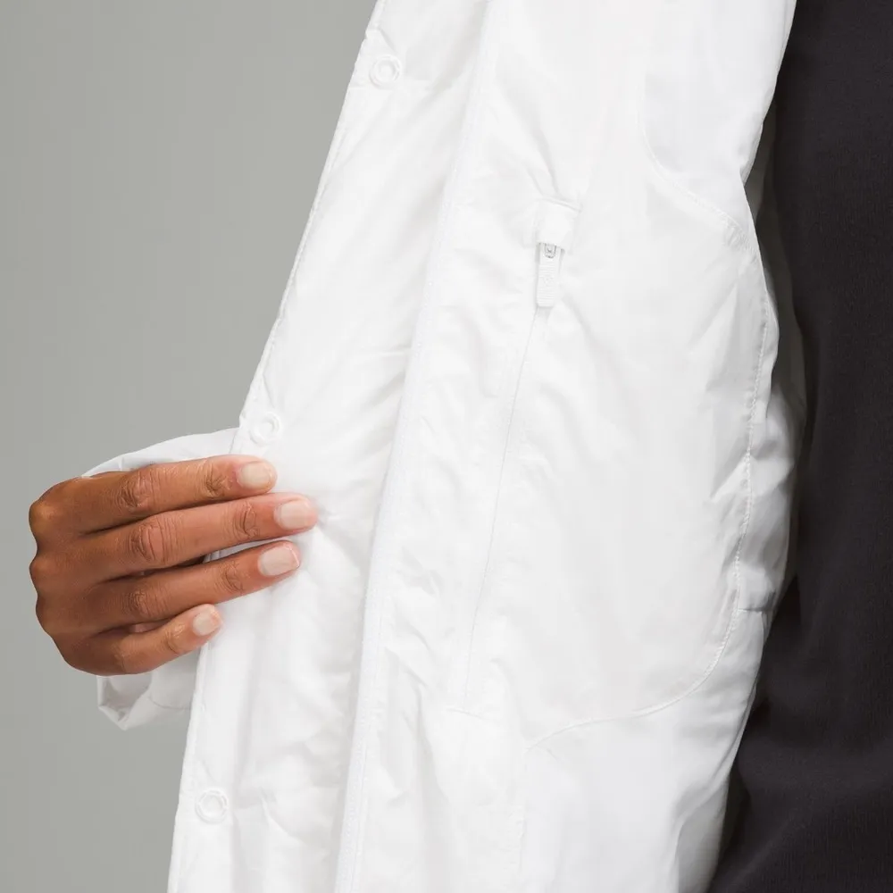 NWT Lululemon Wunder Puff 600-Down-Fill Long Jacket / WHITE - Image 6