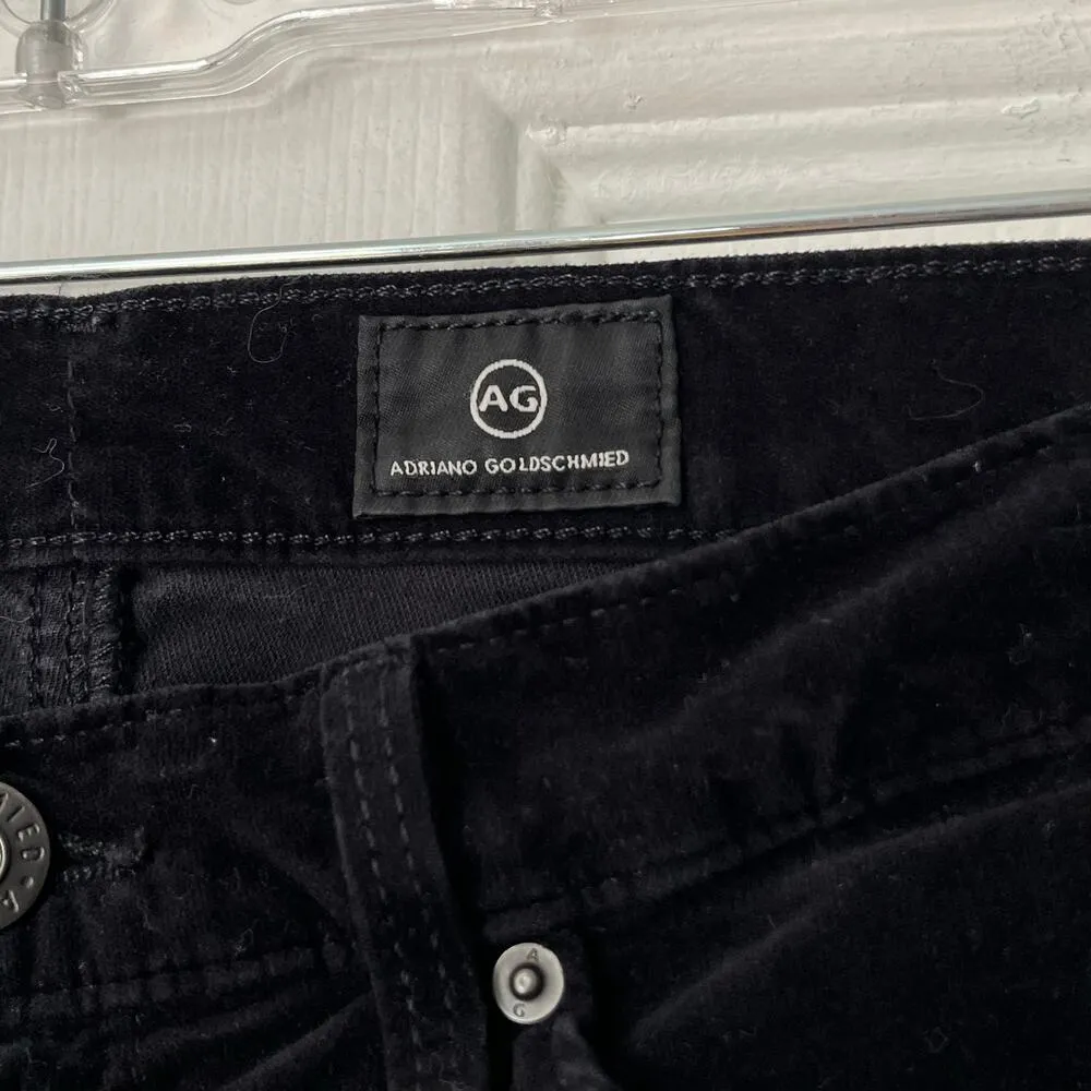 AG Adriano Goldschmied The Legging Super Skinny Velour Jeans - Size 27R - Image 2