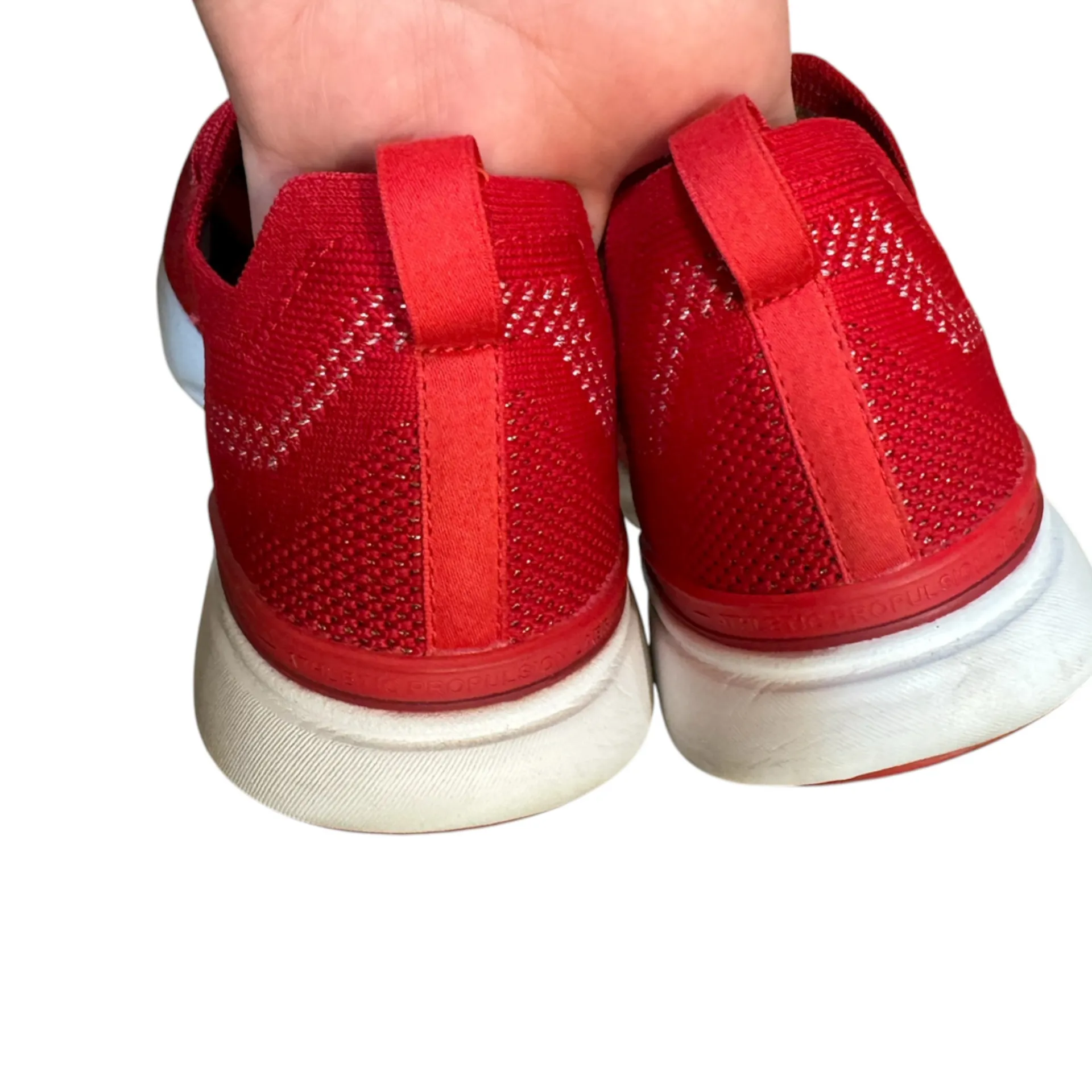 APL TechLoom Breeze W Red/White Women’s Size 9 Knit Running Sneaker - Image 5