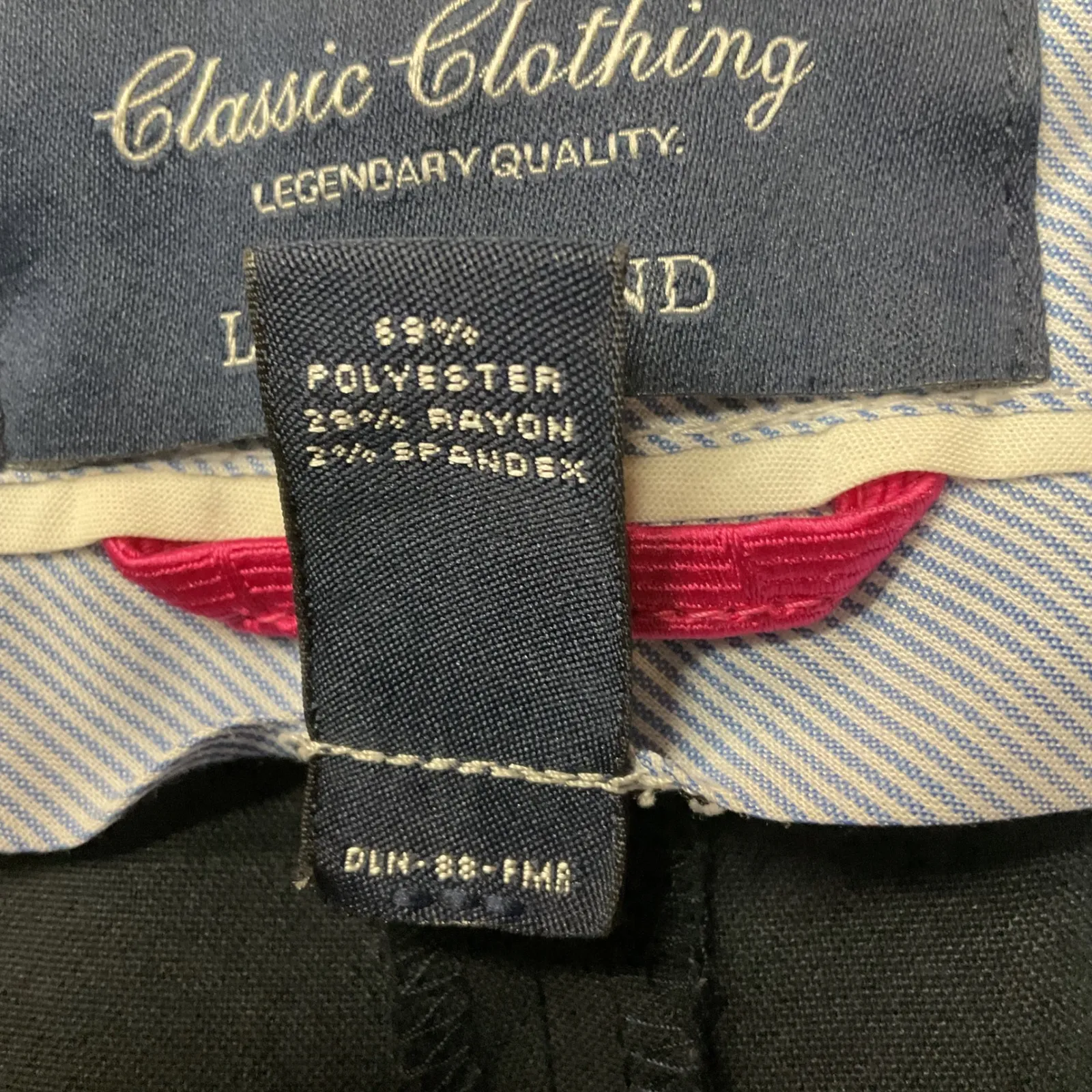 Lands' End Bootcut Mid Rise Trouser Leg Stretch Work‎ Casual Pants Blue Size 16 - Image 8