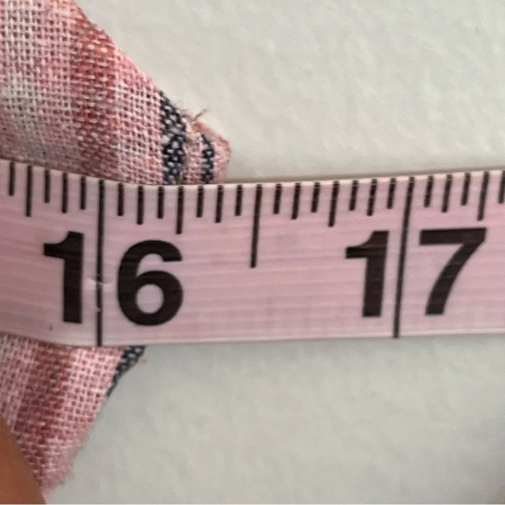 Women’s Hem & Thread Wide Leg Flowy Striped Jumpsuit Size Medium Open Back - Image 5