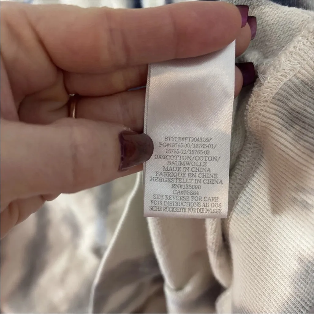 Peloton Sweatshirt Blue Tie Dye Large Pullover Crewneck Shirt Warmup Gear - Image 4