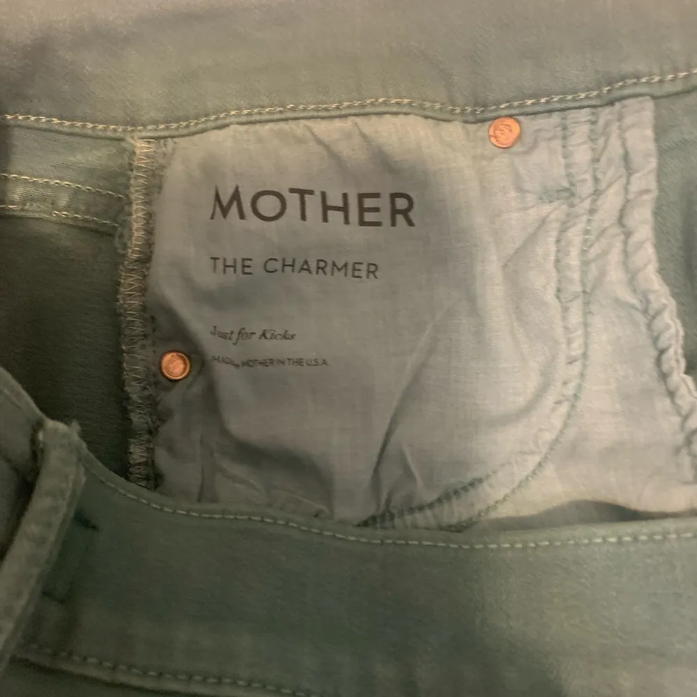 Mother The Charmer Pants in Granny Smith 29 - Image 7