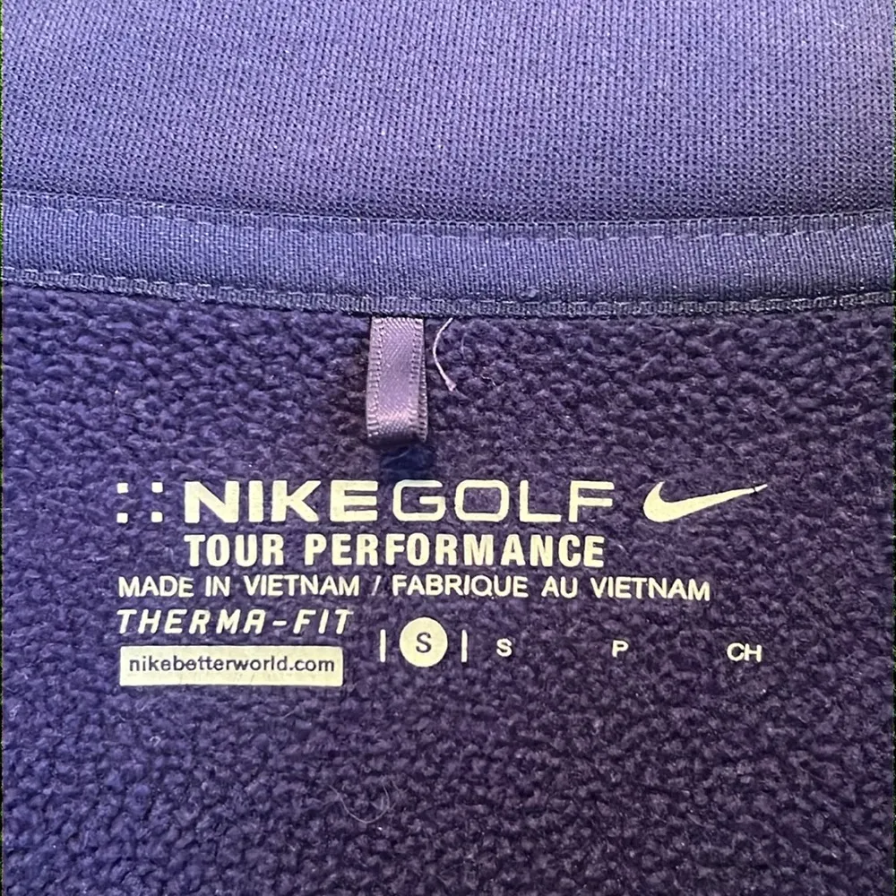Nike Golf Tour Performance Therma Fit Women’s Purple Zip-Up Jacket Small - Image 5