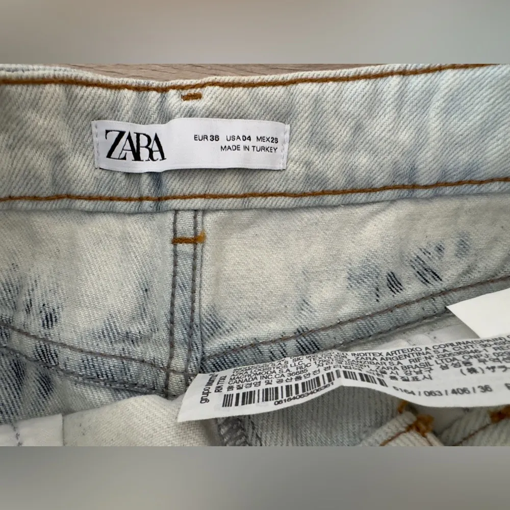 Zara Stylish Tie-Dye Denim Shorts - Image 4