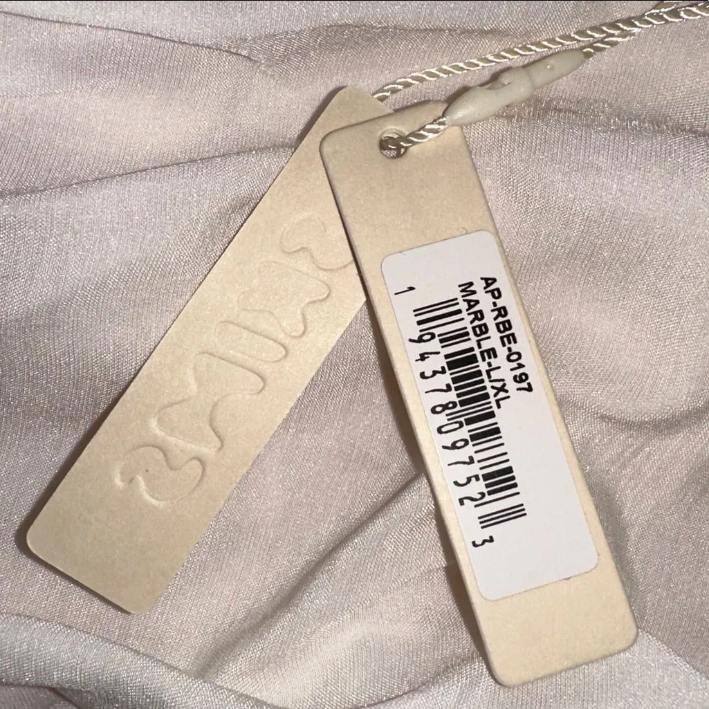 SKIMS SILK Mrs. Bridal Robe Marble Wedding Day Robe RARE Limited Edition NEW NWT - Image 2