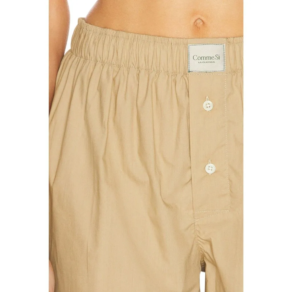 Comme Si La Boxer Classica Short in Khaki Medium New Womens Boxers AS - Image 6