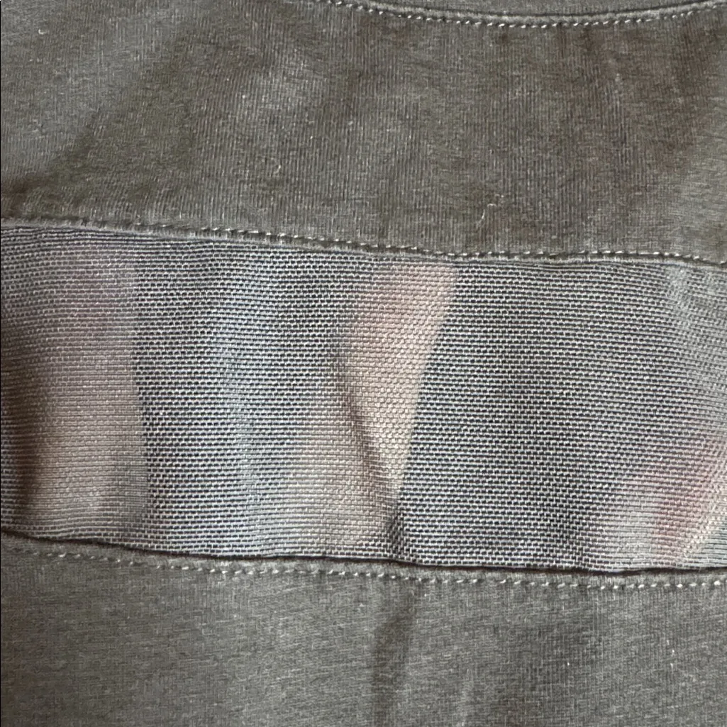 ECHT  Black Short Sleeve Mesh Panel Crop Top Size Small - Image 7