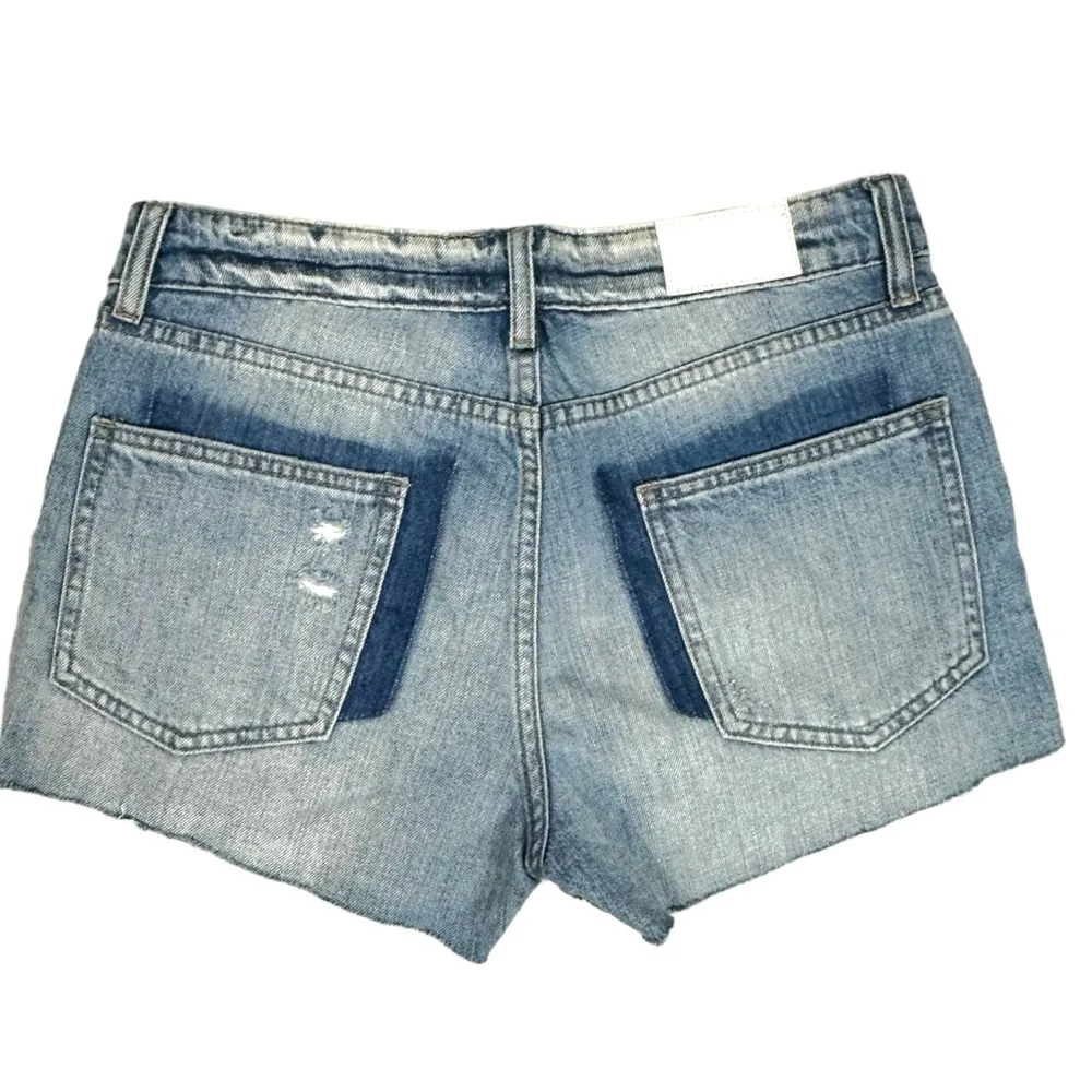 Pistola Asher Girlfriend Jean Shorts in Supreme Hit Distressed Frayed Size 28 - Image 6