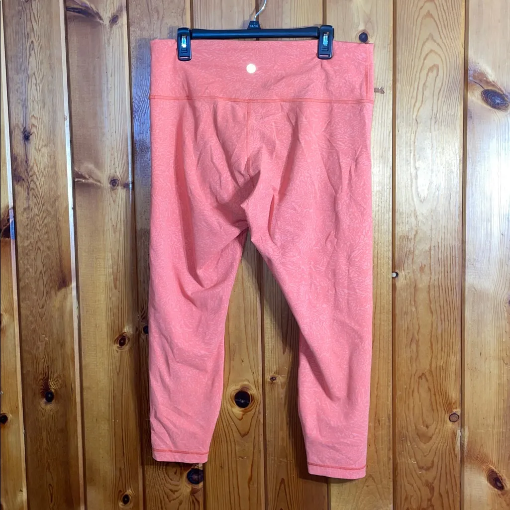 Lululemon Athletica Bright Leggings Wunder Train High-Rise Crunch Warm Orange 16 - Image 4