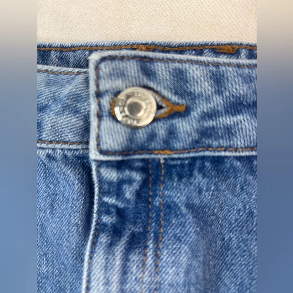 Topshop 16 Blue Denim Jeans Mini Skirt - Plus - Image 5