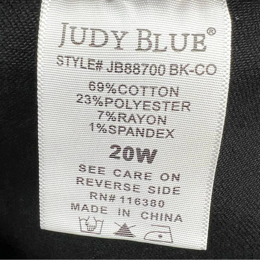 NWT Judy Blue black jogger jeans sz 20W stretch - Image 8