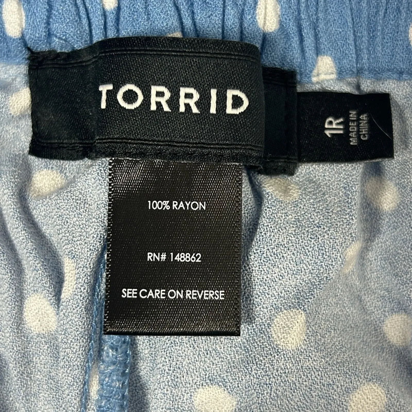 Torrid Blue Polka Dot Wide-Leg Jumpsuit Size 1X – Chic & Flowy - Image 12