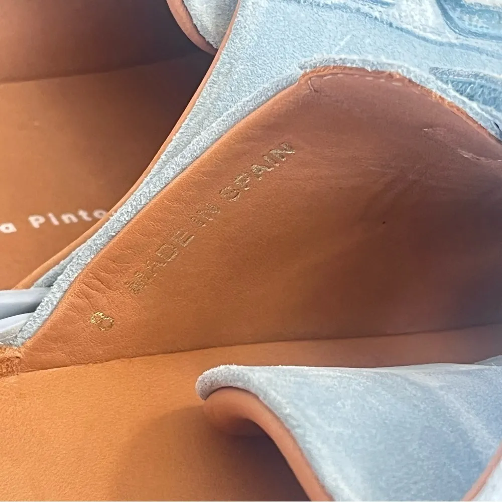 Freda Salvador LIBBY D'ORSAY SNEAKER Blue Suede Size 8 - Image 10