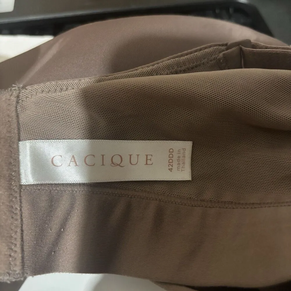 Cacique Bra Womens 42DDD Brown Lightly Lined No Wire - Image 4