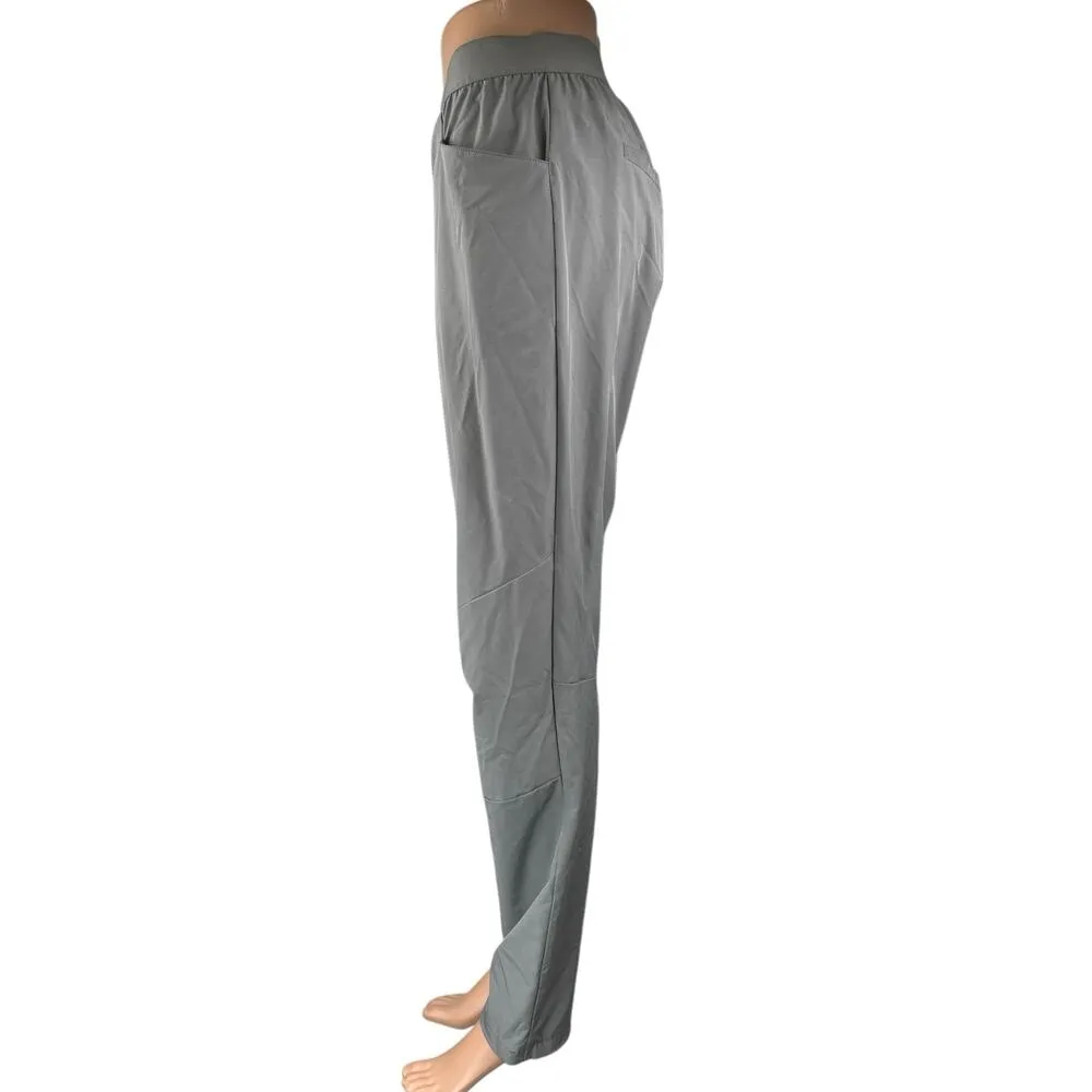 Patagonia Women's Gray Elastic Waist Straight Tapered Windbreaker Sweatpants 10 - Image 2