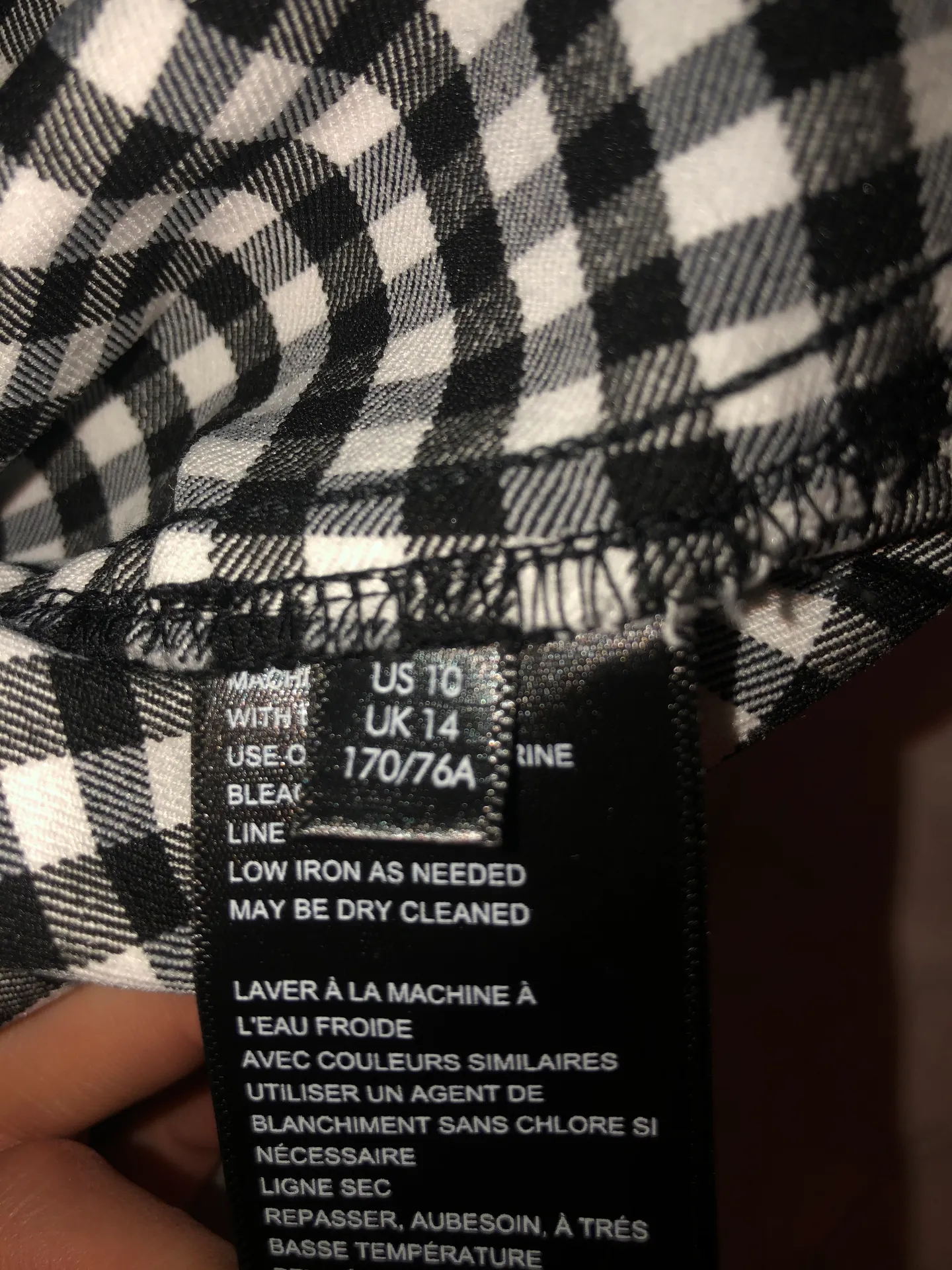 Urban Outfitters Black and White Checkered Pants - Image 4