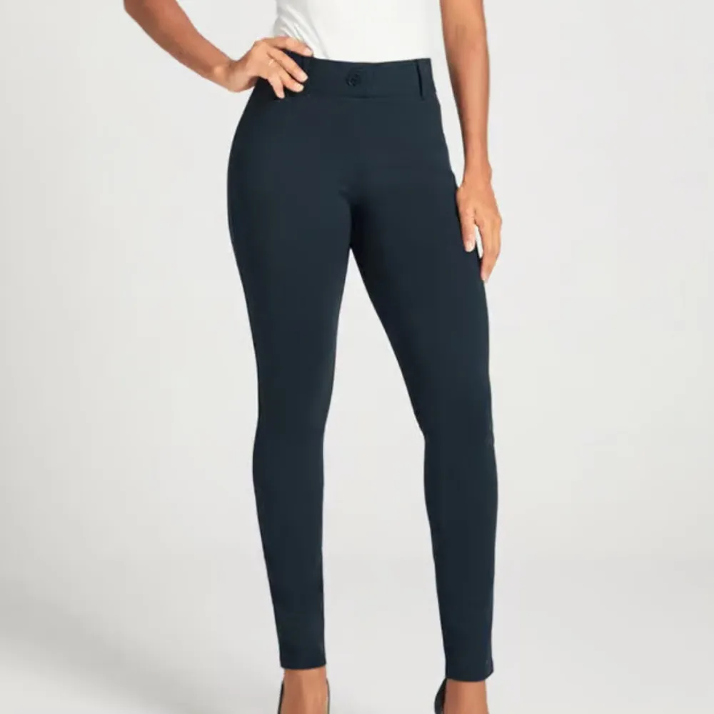 Betabrand Classic Dress Pant Yoga Pant Black Skinny Size XXL Long EUC #5913 - Image 2