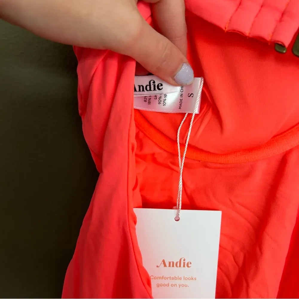 Nwt andie Bermuda one piece swim orange - Image 8