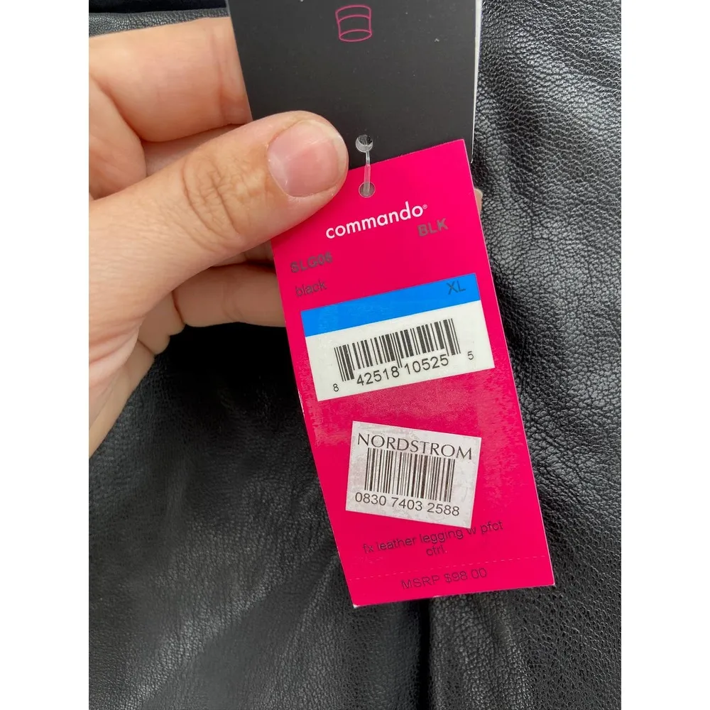 Commando Faux Leather Legging with Perfect Control XL NEW - Image 3