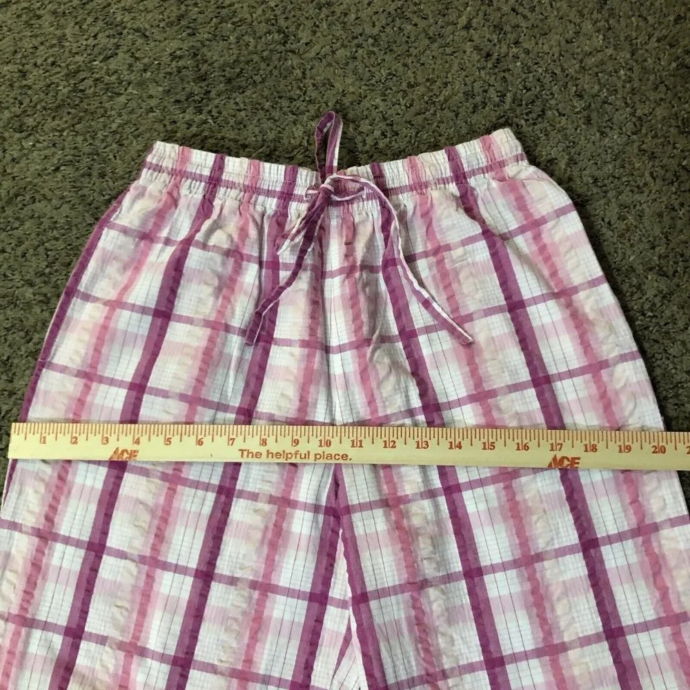 Chadwicks Pants Womens S Used Pink Plaid - Image 3
