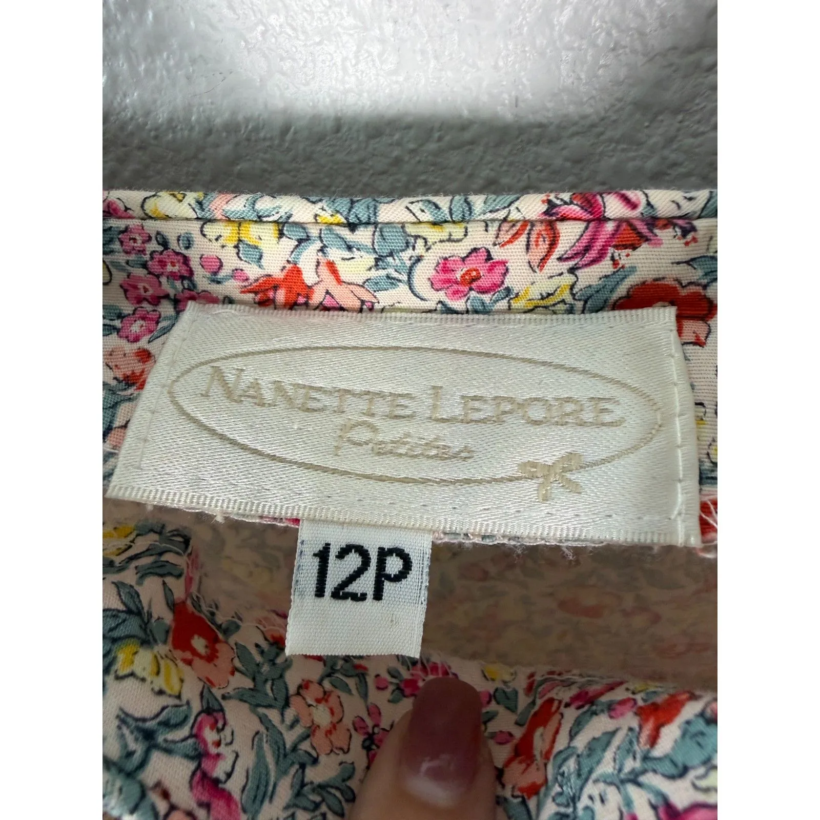 Nanette Lepore Babydoll Floral Mini Dress Tagged 12 Petite fits like a 4 - 6 - Image 3