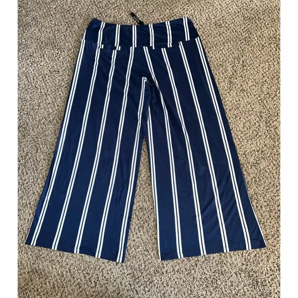 NWT Arolina Women's‎ blue/white stripped classic & comfy pants size XXXL - Image 6