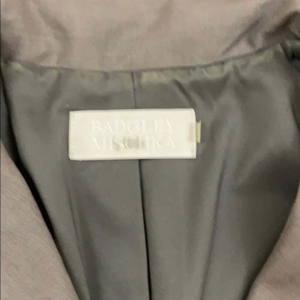 Badgley Mischka Gray Wool Blend Blazer - Image 2