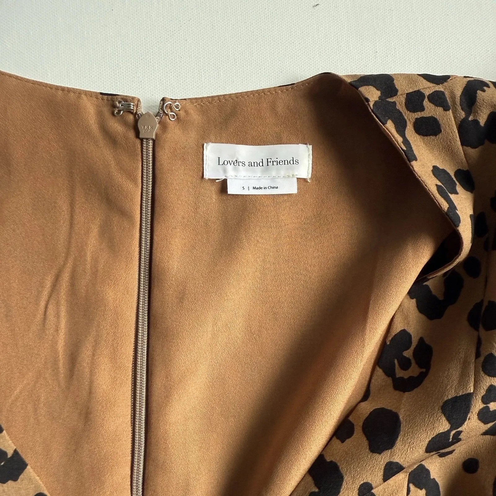 Lovers +‎ Friends Jill Leopard Print Ruffle Romper Women Size Small Girlhoodcore - Image 5