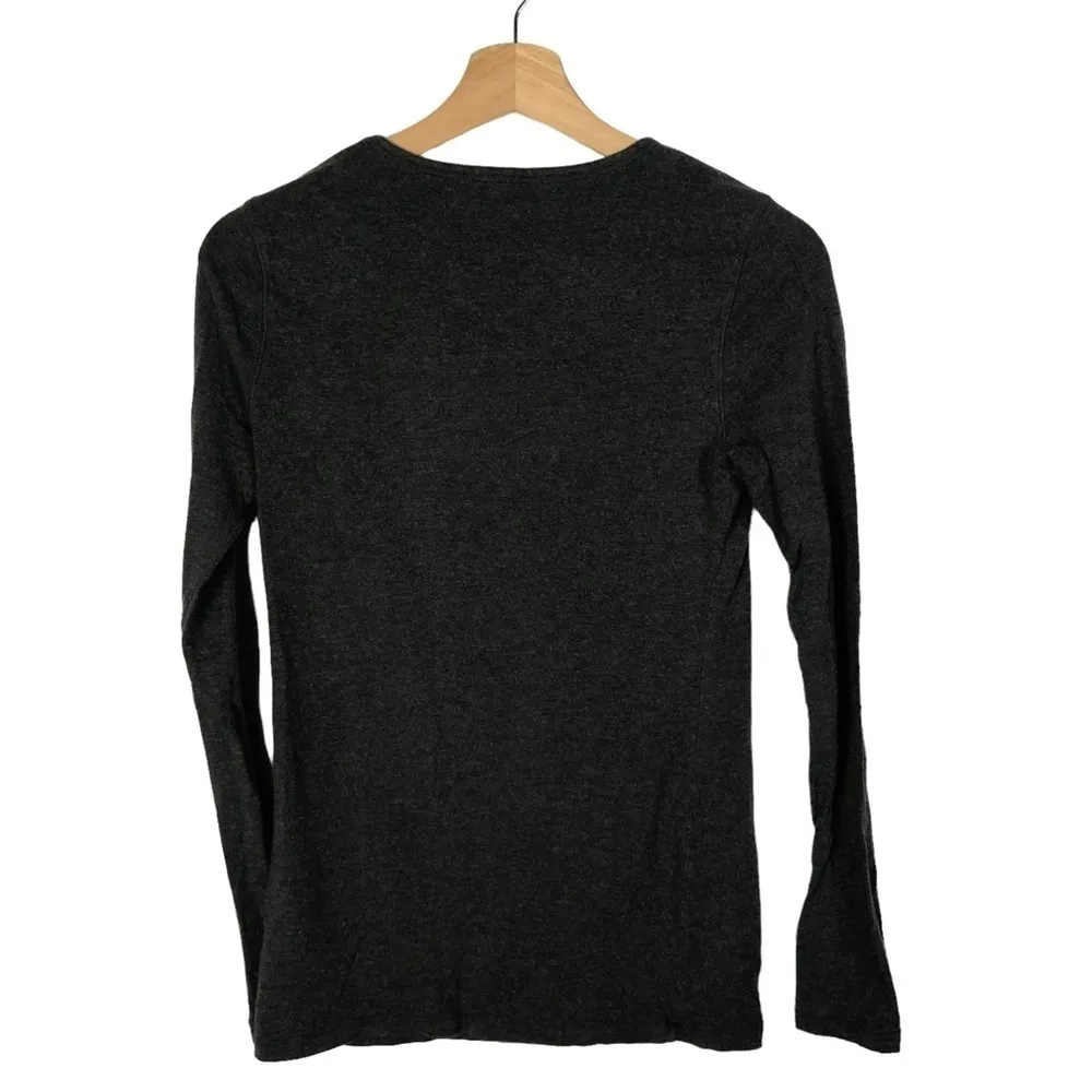 Banana Republic Charcoal Gray Crewneck Long Sleeve Top S - Image 2