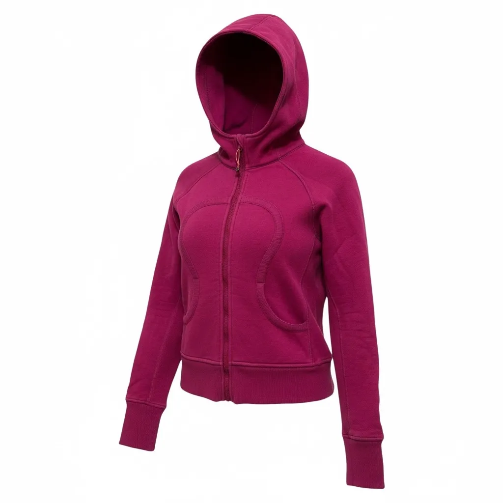 Lululemon Athletica Magenta Zip-Up Hoodie - Image 2