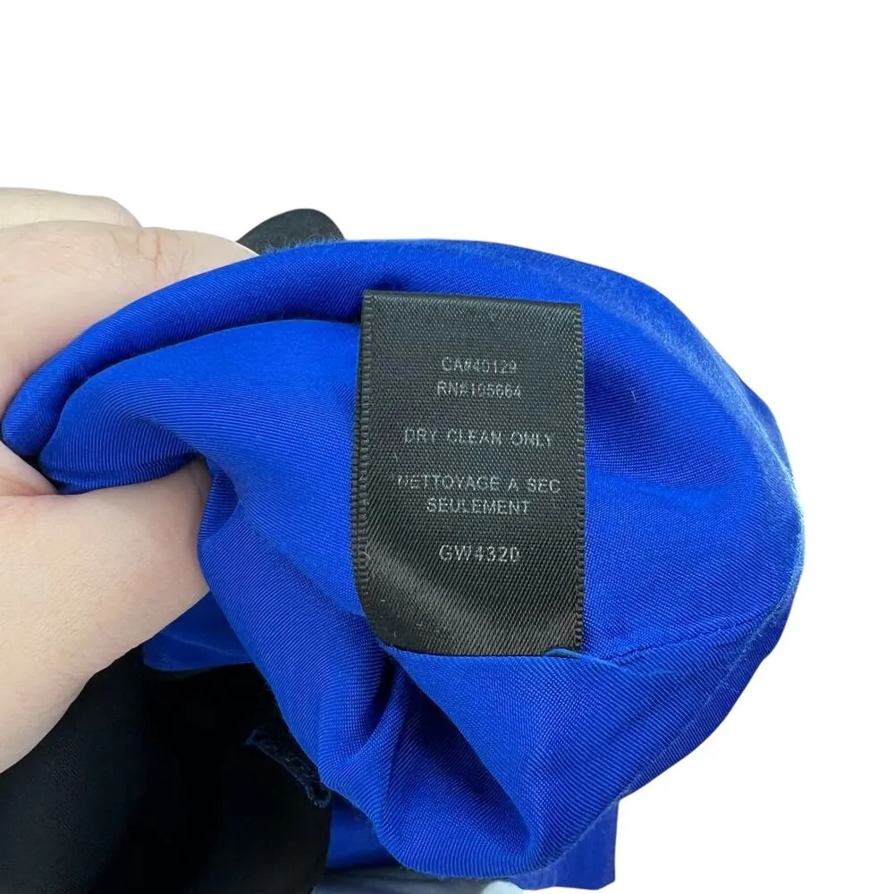 L.A.M.B. .‎ Double Breasted Wool Blend Blazer Cobalt Blue Black Size US 6 - Image 17