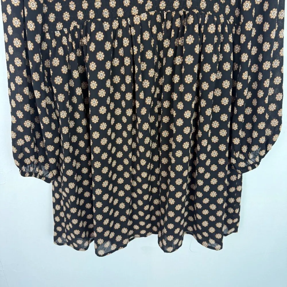 NWT Sanctuary Floral Smocked Babydoll Dress Printed Long Sleeve Size XL NEW - Image 11