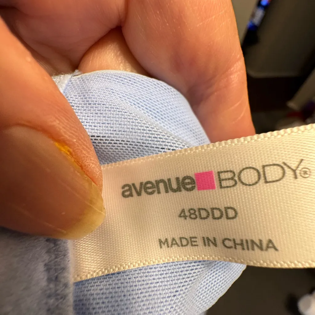 Elegant Lace Blue Bra Size undefined - Image 2