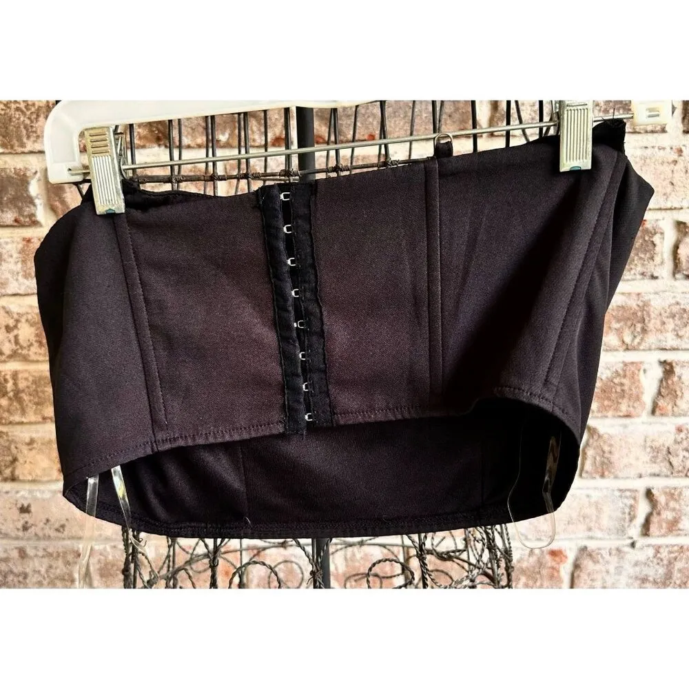 Blue Blush Corset Large Chocolate Brown Front Hooks Strapless Halloween… - Image 5