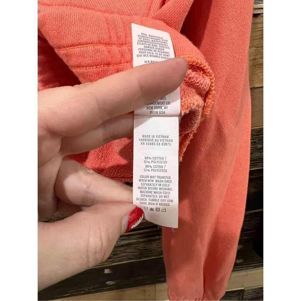 AERIE CROPPED FULL ZIP HOODIE sz XL - Image 6