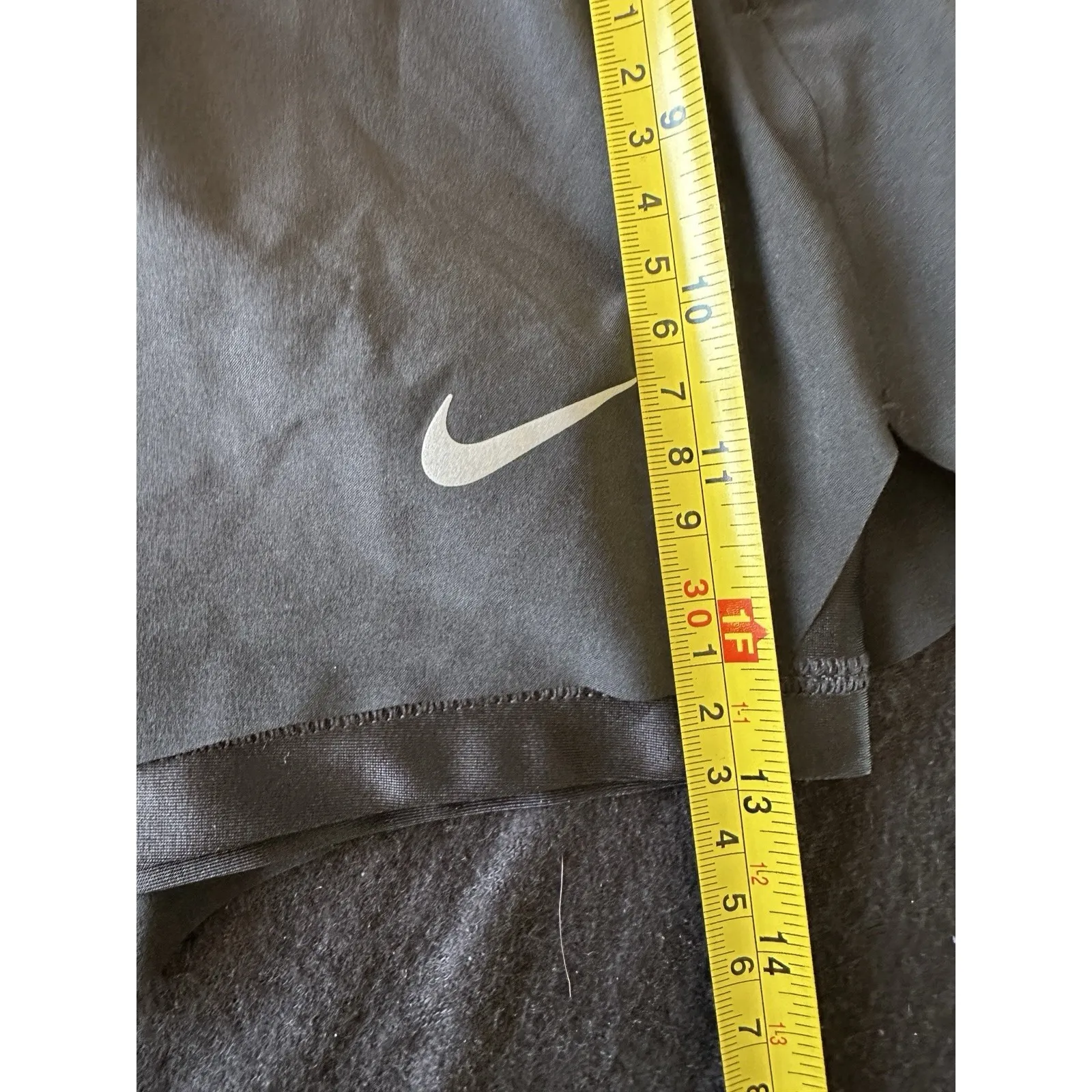 Nike Dri-Fit Women's‎ Running Shorts 2-in-1 Mid Rise In Black Size 2XL - Image 7