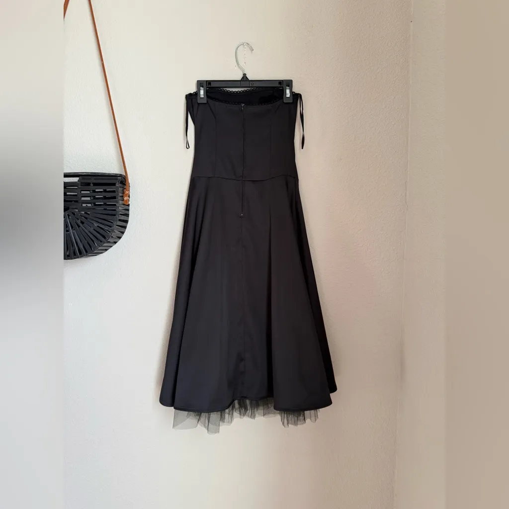 Ruby Rox  Black Strapless Dress, Size 1 - Image 3
