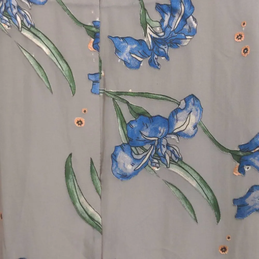 For Love & Lemons Womens Cleo Dress Multicolor Floral Ruffle Tier Slit Front XS - Image 4