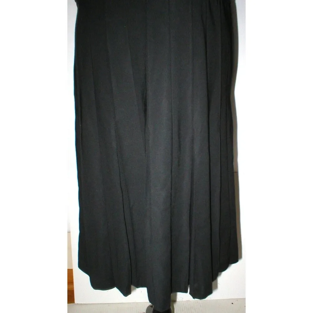 New Womens 6 NWT Dress 42 Designer Marni Black Viscose Shirt Pleats Silver Snaps - Image 11