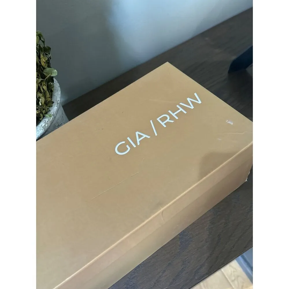 GIA BORGHINI x RHW Flat Thong Sandal Hazelnut Brown Womens Size 37 - Image 11