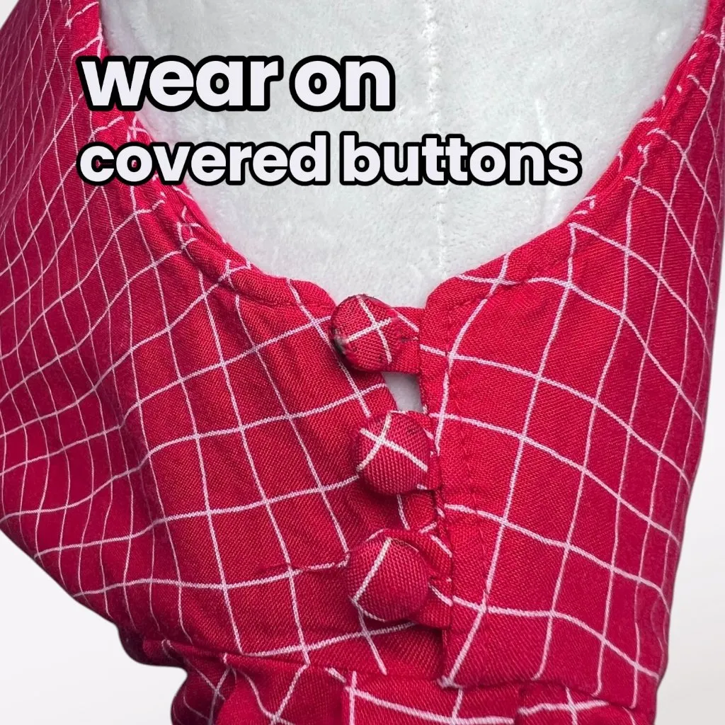 Vintage Jonathan Martin Red Blouse Puff Sleeve Retro Top Size XS - Image 8