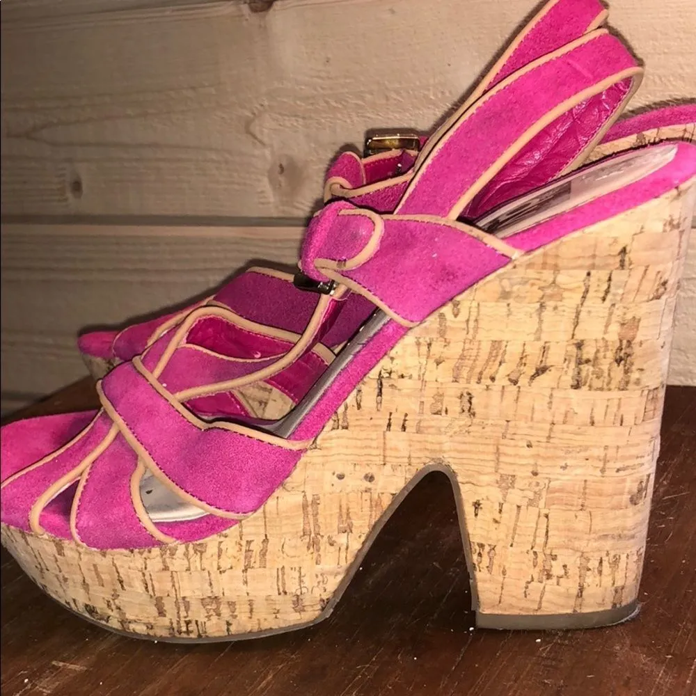 Vintage Dolce Vita‎ Chunky Heels Tan Size 6.5 - Image 7
