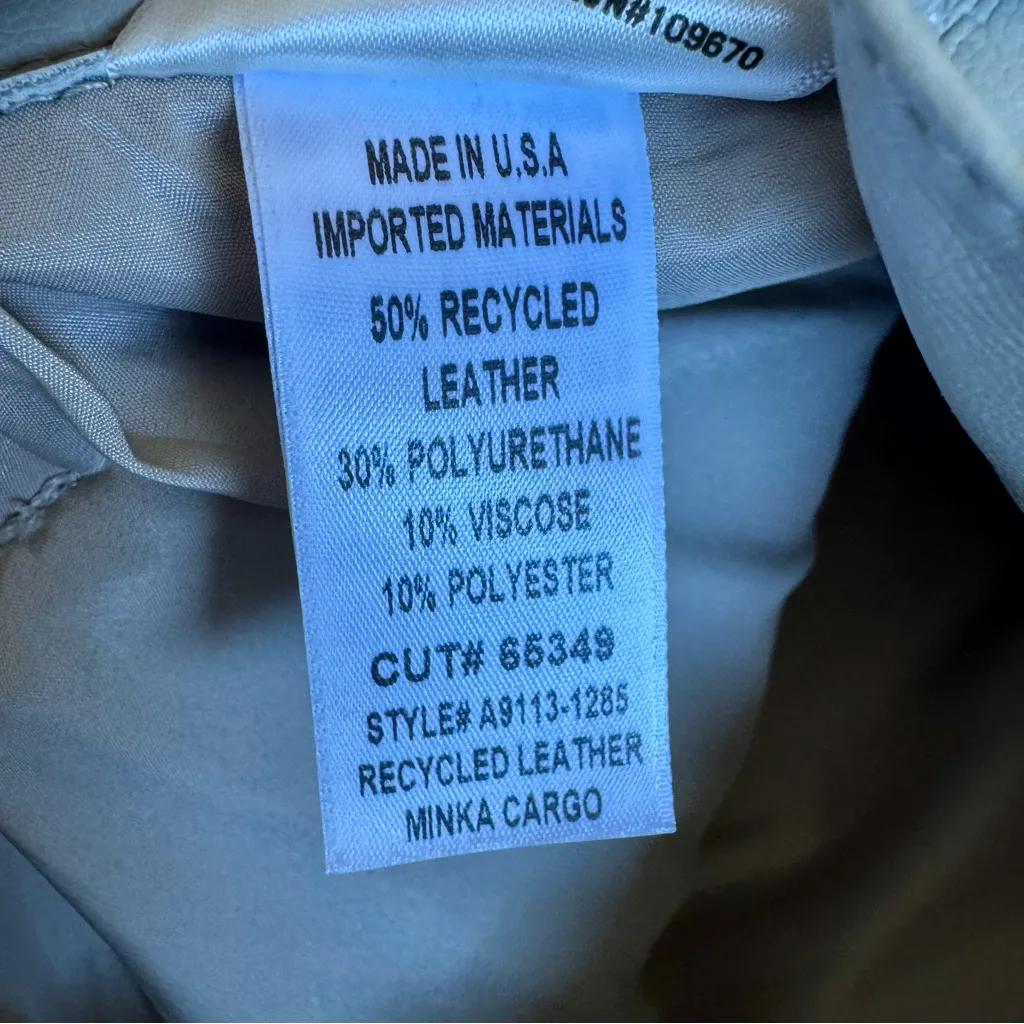 AGOLDE Leather Minka Cargo in Toast - Image 9