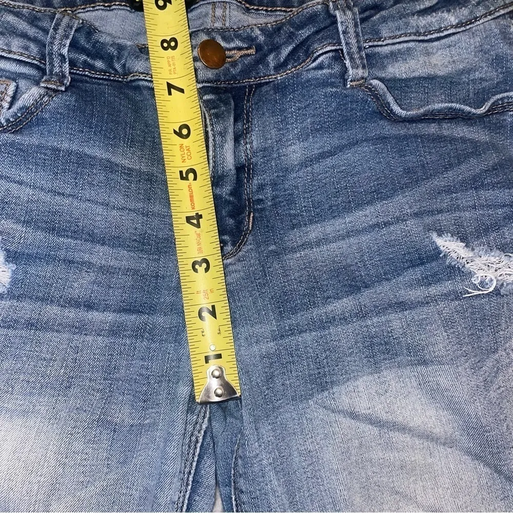 FOREVER 21 distressed straight leg jeans size 27 skinny - Image 11