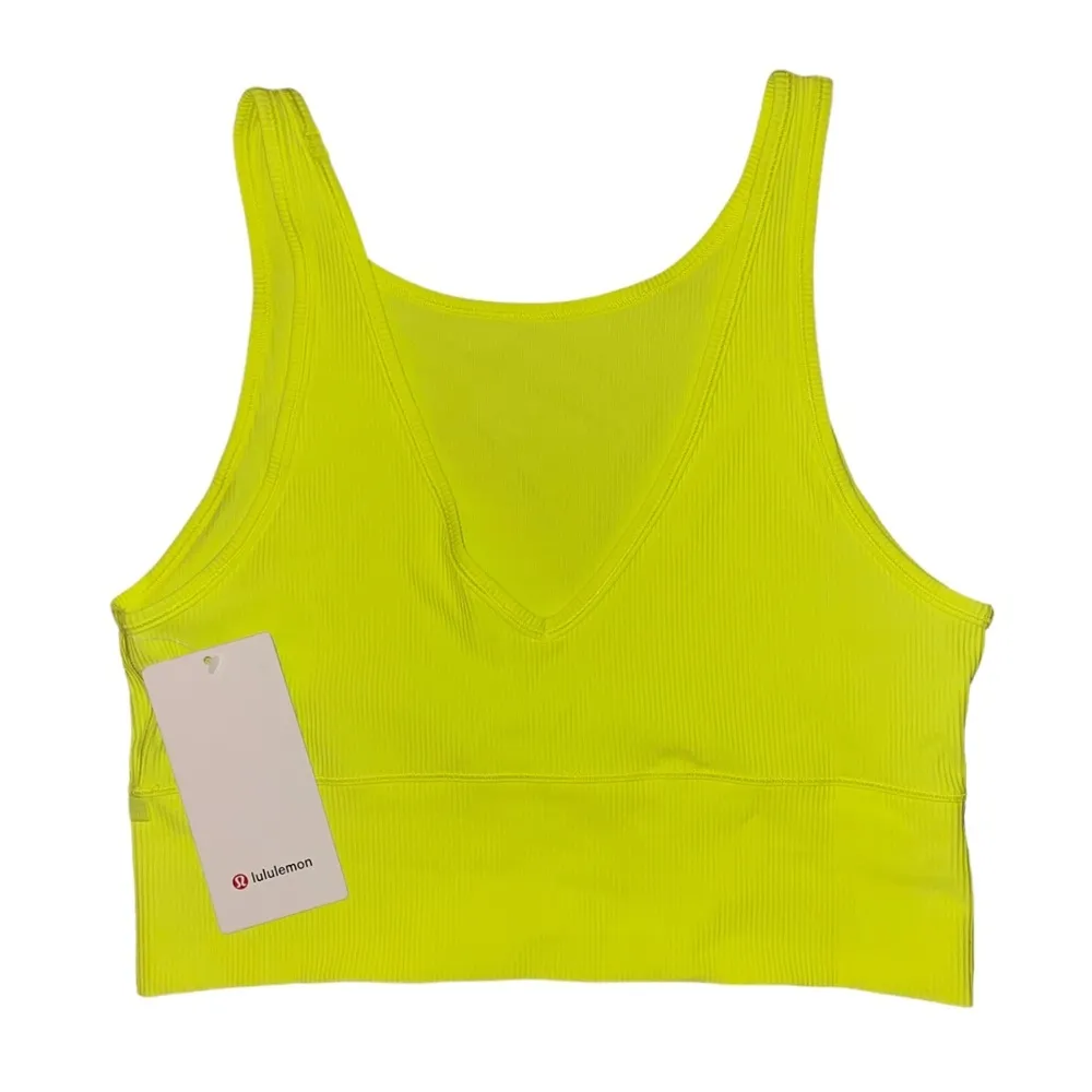 Lululemon Athletica NWT Power Pivot Ribbed Tank in Highlight Yellow women’s 12 - Image 6